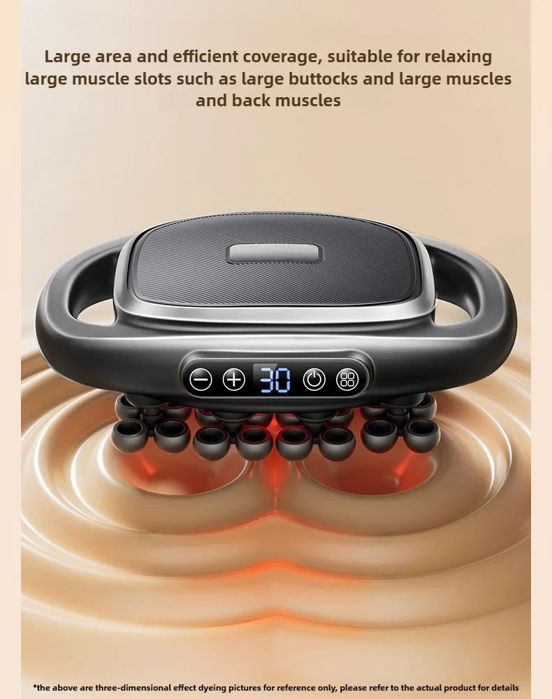 Massage Gun Deep Tissue Muscle Massager - 32 Intensity Levels (Grey) Relaxation Treatment Tidesmit