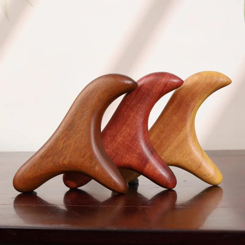 Sandalwood Gua Sha Tool for Back and Neck Muscle Relief by Tidesmit Back Massage Instrument Tidesmit