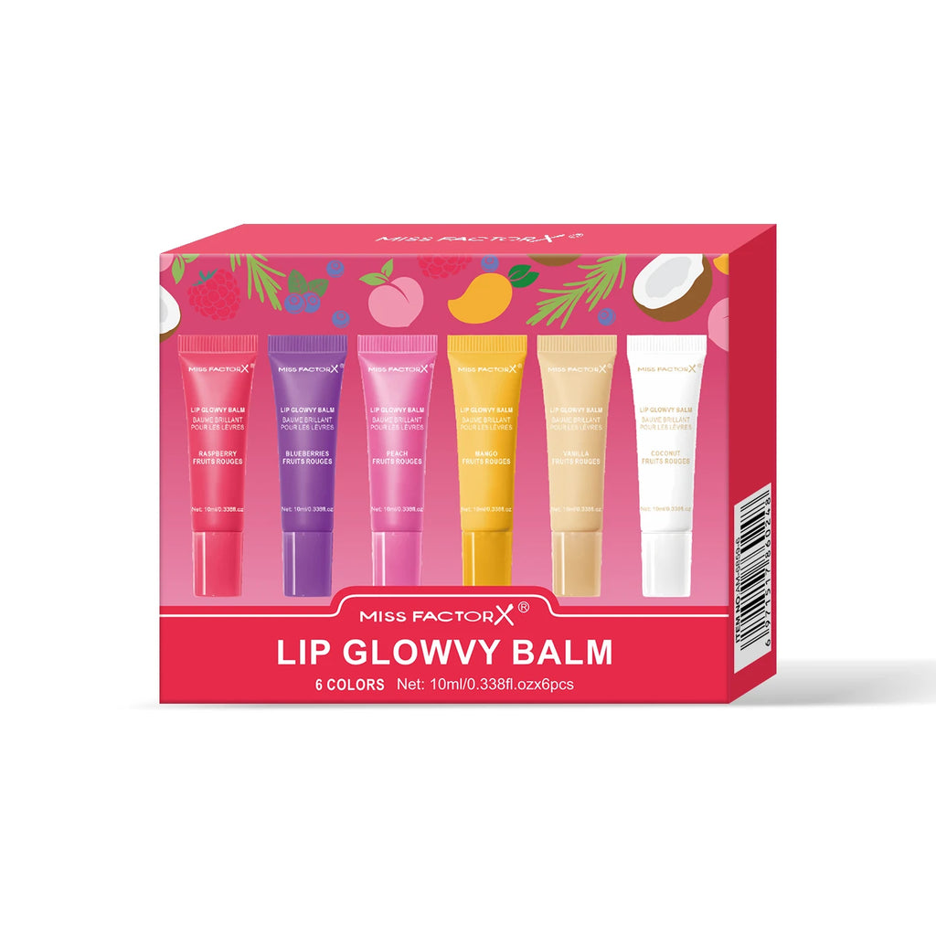 Fruit Flavored Lip Oil Set – 6-Piece Hydrating Lip Care Treatment Lip Care 6 Fruit Lip Oil Set Tidesmit