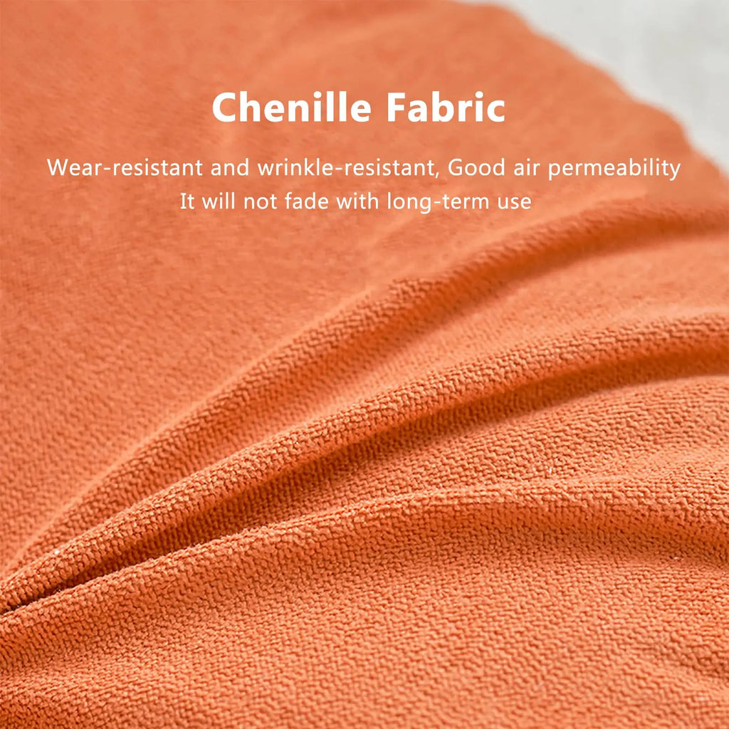 Thick Round Cushion,Soft & Comfortable Full-Filled Meditation Yoga Pillow, Bohemian Zen Home Decor in Vibrant Orange