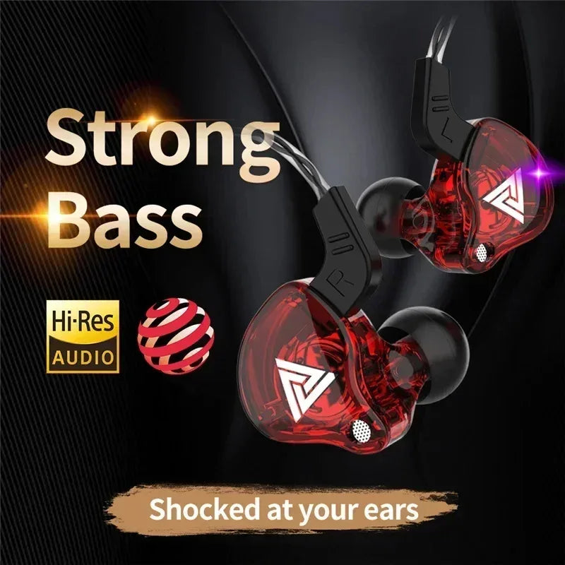 QKZ AK6 Wired Earphones With Mic - Dynamic HiFi Stereo | Tidesmit Tidesmit