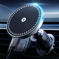 Magnetic Wireless Car Charger 15W - MagSafe Compatible Air Vent Mount Black Tidesmit