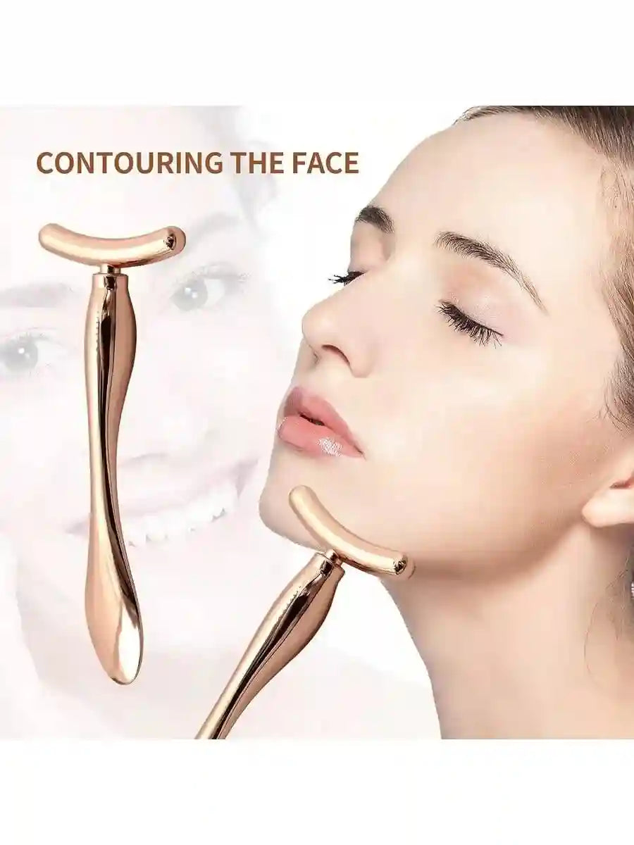 Electric Face and Eye Massager, Rose Gold Firming Wand by Tidesmit Eye Massage Instrument Tidesmit