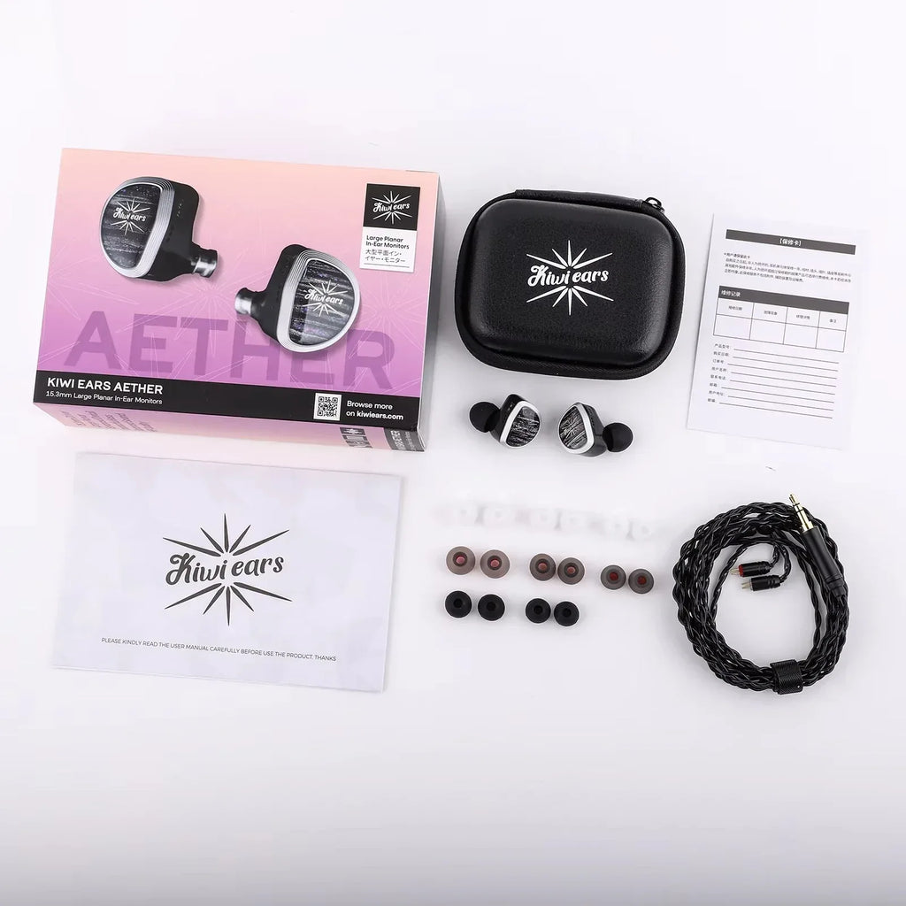 Kiwi Ears Aether Planar IEMs: 15.3mm Driver Gaming Audio | Tidesmit Tidesmit