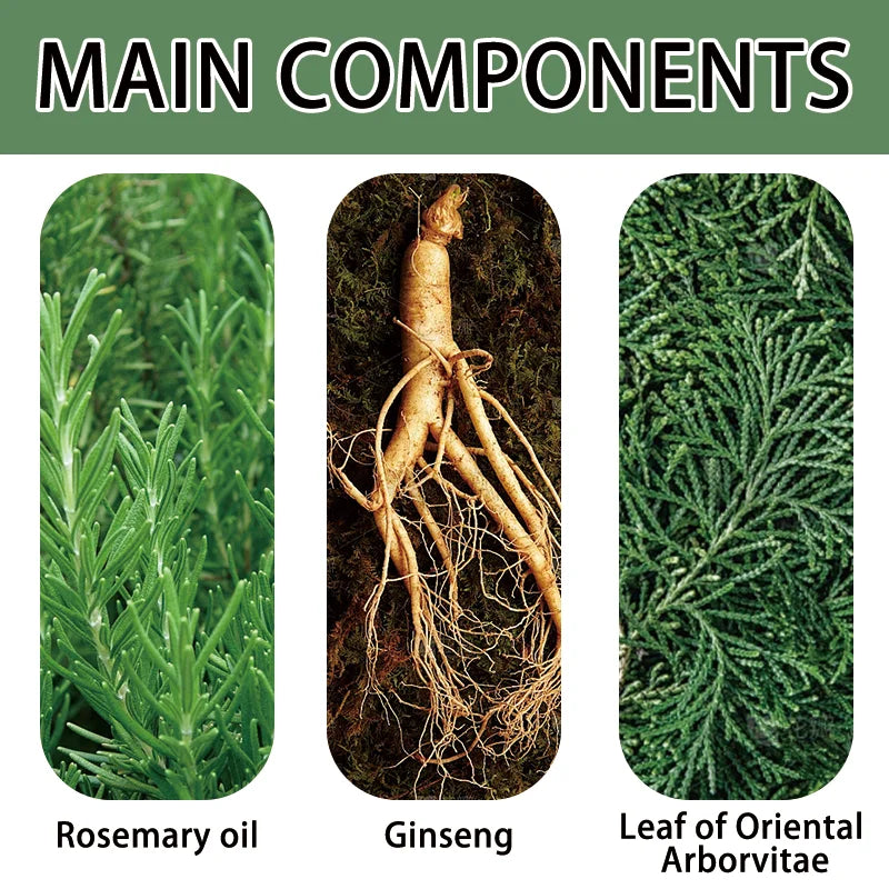 Usman Grass and Oriental Cedar Leaf Shampoo, strengthens hair roots, controls oil, cleanses the scalp, and promotes hair growth