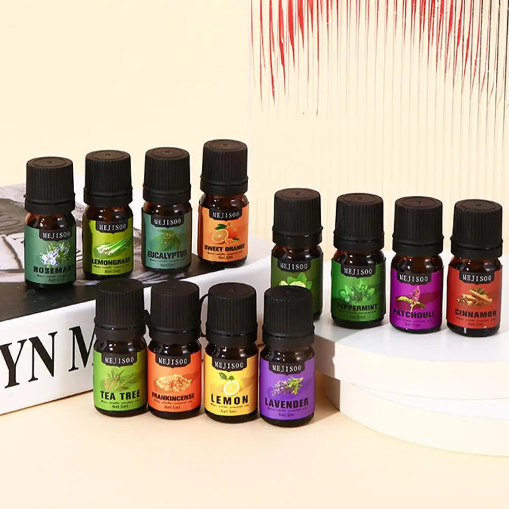 5ml Natural Essential Oils Rosemary Tea Tree Lemon Lavender Lemongrass Eucalyptus Peppermint Sweet Orange Fragrance Oil