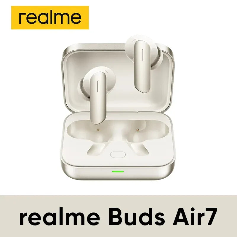 Realme Buds Air 7 Wireless Earphones 52H Battery Life - Tidesmit Ivory Gold spain Tidesmit