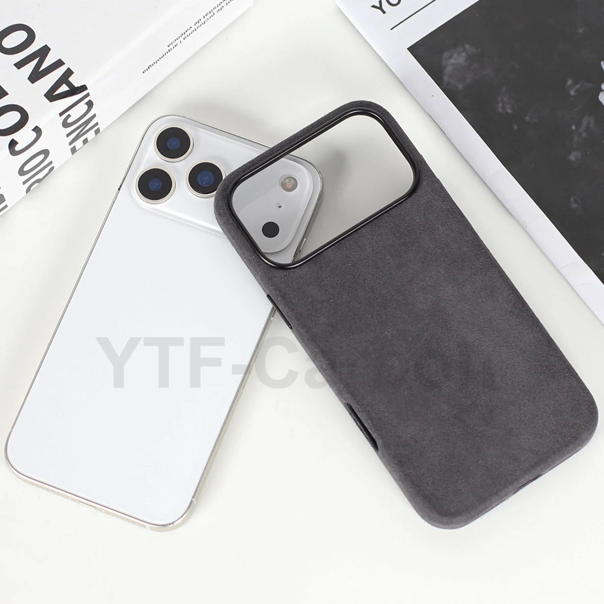 Alcantara Magnetic iPhone 17 Case: Slim Fit & Shock-Absorbing Cover Tidesmit