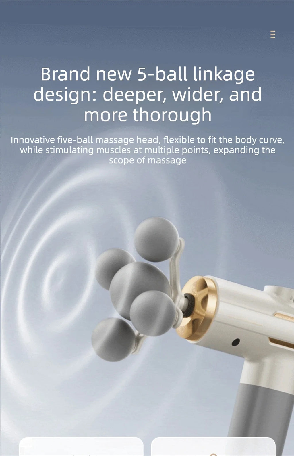 Fascia Massage Gun - 5-Head Percussive Therapy for Muscle Recovery Fascia Gun Tidesmit