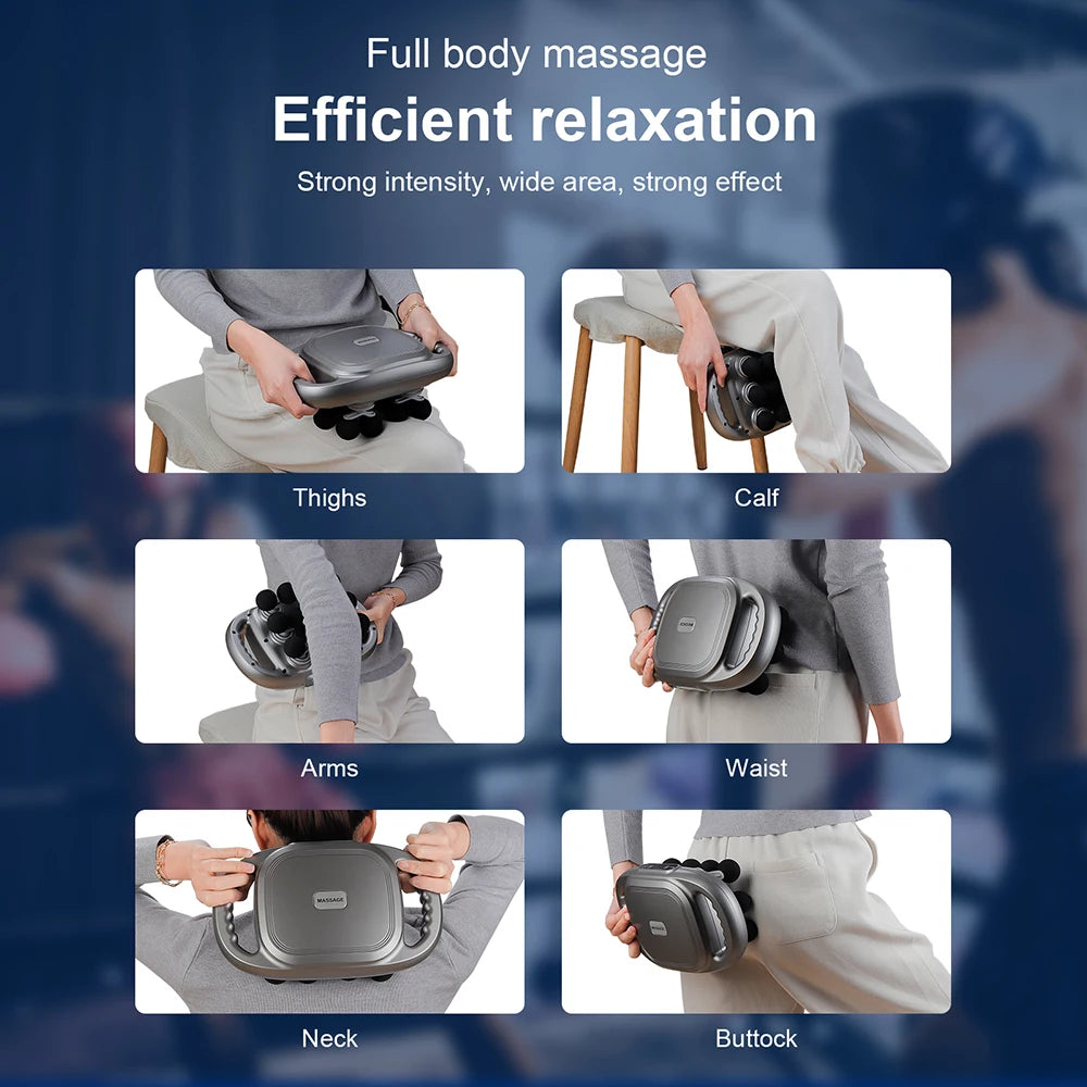 Deep Tissue Muscle Massage Gun | 12-Head Percussive Recovery Device Relaxation Treatment Tidesmit