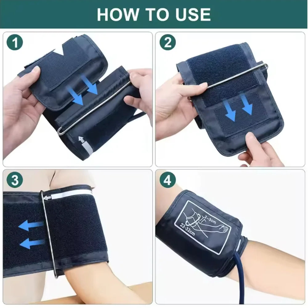 Spanish Voice Digital Arm Blood Pressure Meter Medical Pressure Monitor Tonometer Tensiometer Heart Rate Pulse Sphygmomanometer