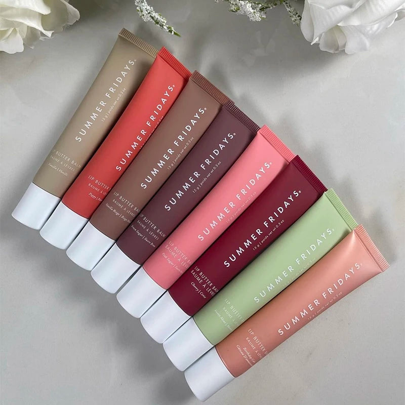Tidesmit Summer Fridays moisturizing mini lip gloss set for soft transparent smooth lip makeup shine