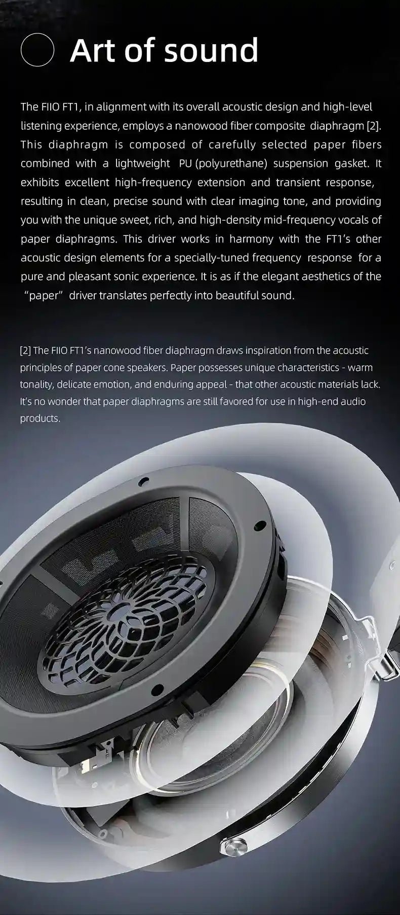 FiiO FT1 Closed-Back Headphones | Nanowood Fiber Over-Ear Audio Tidesmit