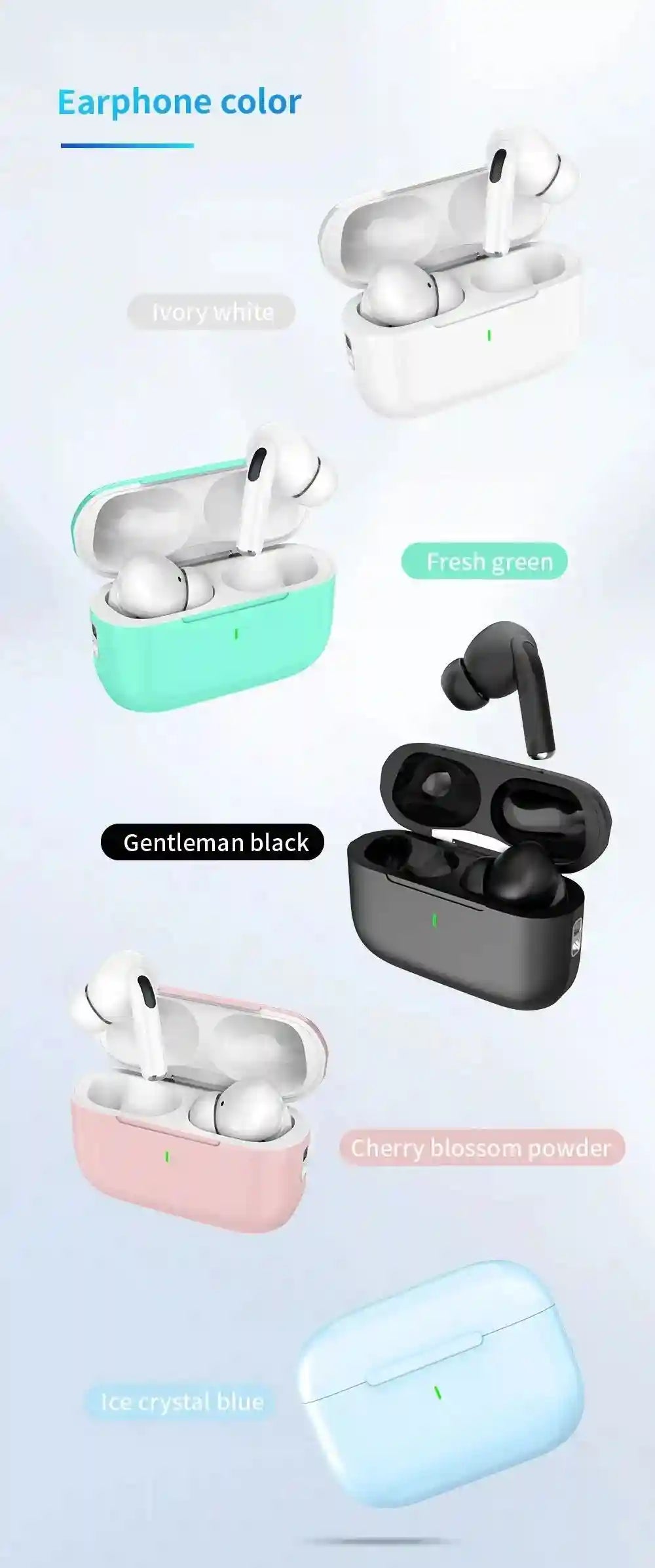 Tidesmit Wireless Bluetooth Earbuds with Active Noise Cancellation (ANC) Tidesmit