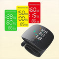 Recharge Digital Wrist Blood Pressure Monitor English Voice Sphygmomanometer Heart Rate Pulse Meter Medical Tonometer USB