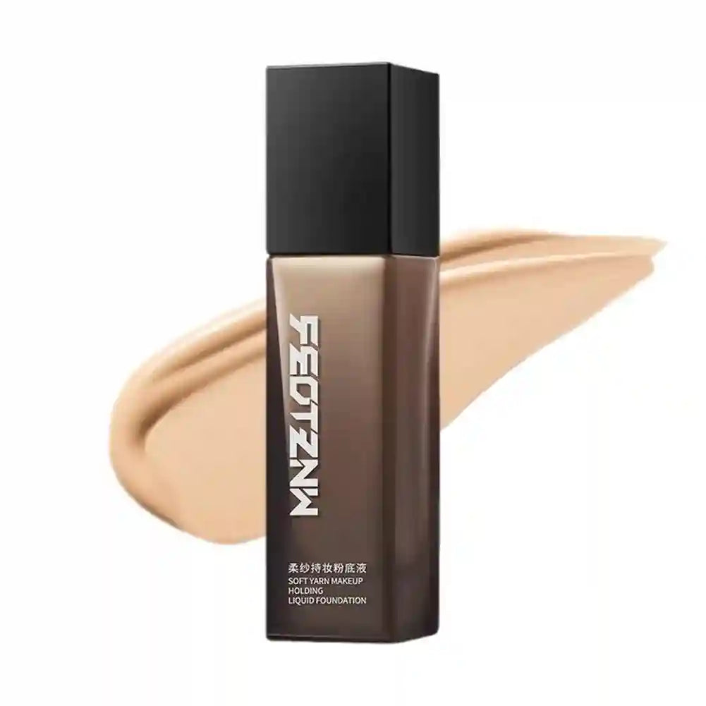 Tidesmit Long-Lasting Soft Yarn liquid foundation texture close-up for anti-aging skincare and wrinkle coverage