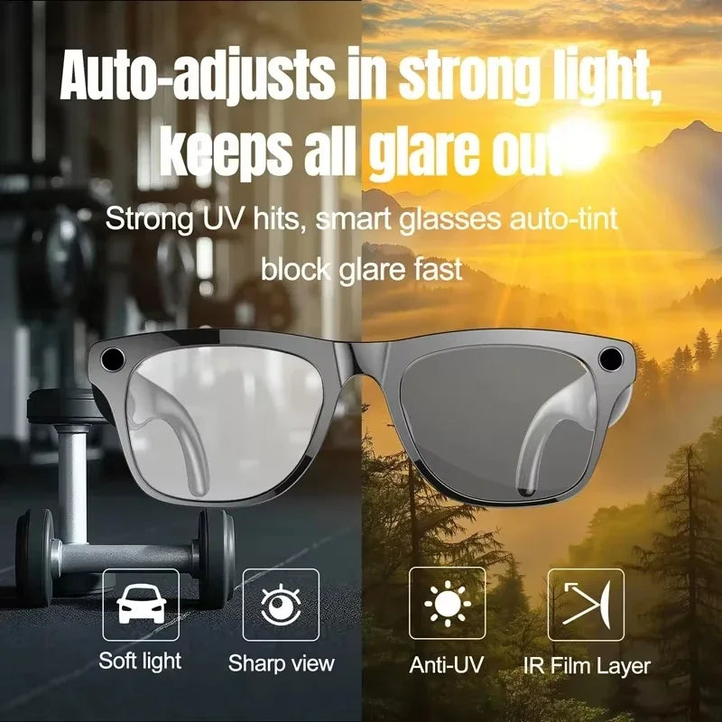 Smart Glasses with HD Camera & Bluetooth Audio - Tidesmit Tidesmit