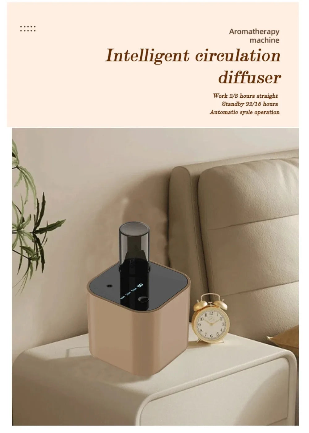 Waterless Portable Aroma Diffuser 3 Mist Modes Aromatherapy Diffuser for Essential Oils Scent Machine for Home Office Bedroom