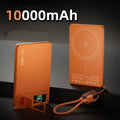 Magnetic Wireless Power Bank 10000mAh with 20W PD Fast Charging Orange 10000mAh Tidesmit