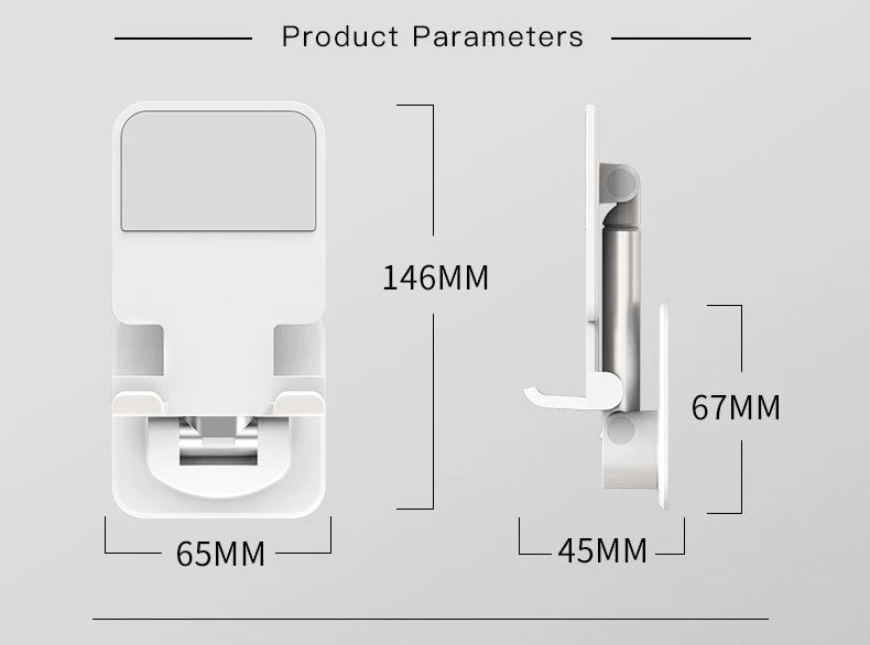 Wall Sticker Mount Tablet Stand Stretchable Arm Cell Phone Wall Holder Adjustable Wall Stand for IPad IPhone 4-12inch Universal