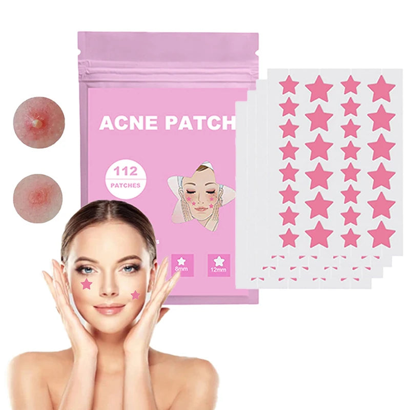 112 PCS/SET Star Pimple Patch Acne Colorful Invisible Acne Removal Skin Care Stickers Concealer Face Spot Beauty Skin Care Tools
