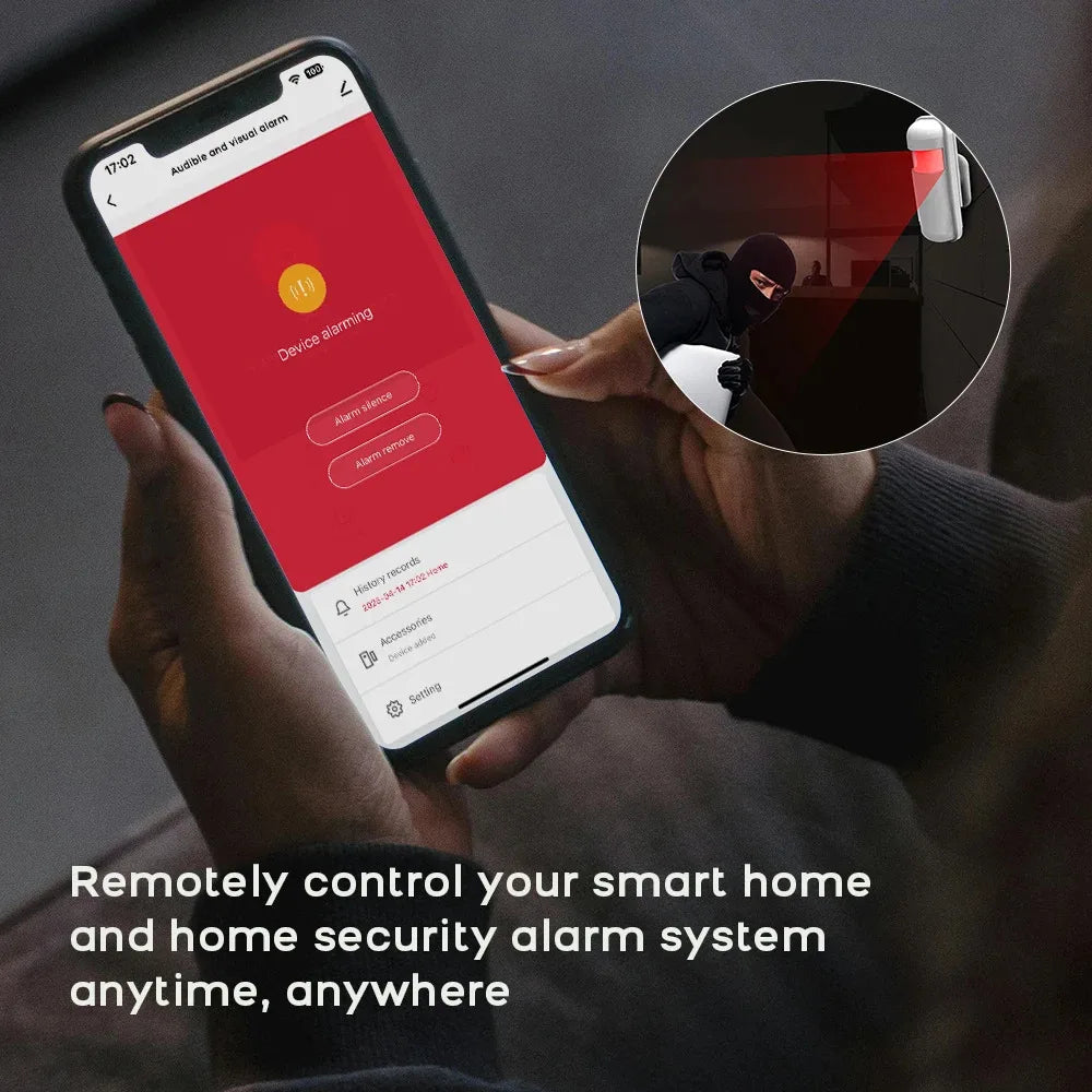 WiFi Home Alarm System with Alexa Voice Control and App Automation Tidesmit