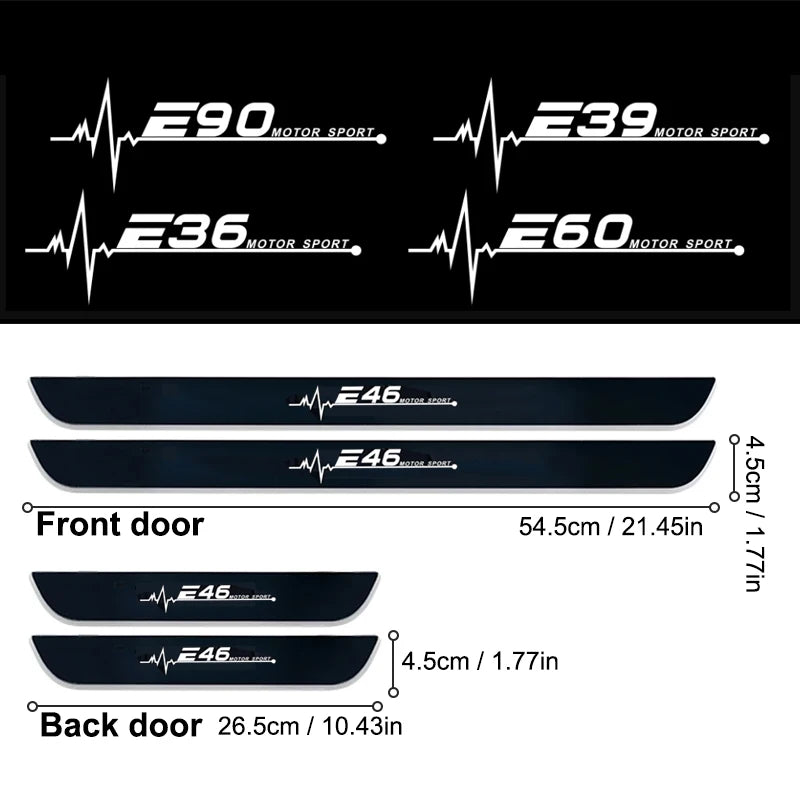 BMW LED Door Sill Lights - Customizable RGB Pedal Lamp Upgrade Tidesmit