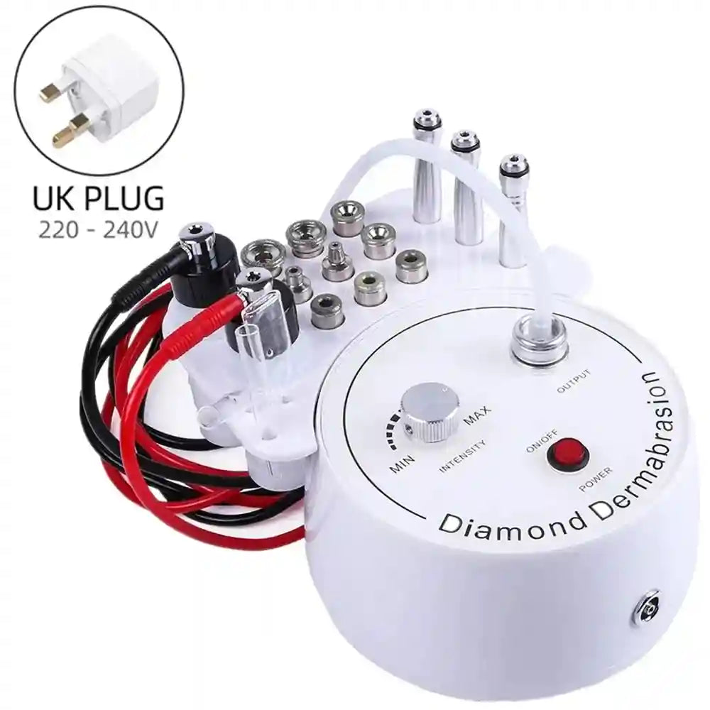 Diamond Microdermabrasion Machine: Professional Facial Exfoliation Tool Eye Massage Instrument UK plug Tidesmit
