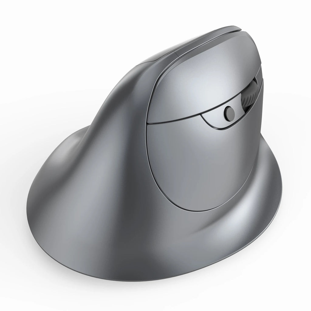 ZELOTES F-26C Mouse Rechargeable display dual-mode wireless mouse with silent 2.4GHz BT gray mouse