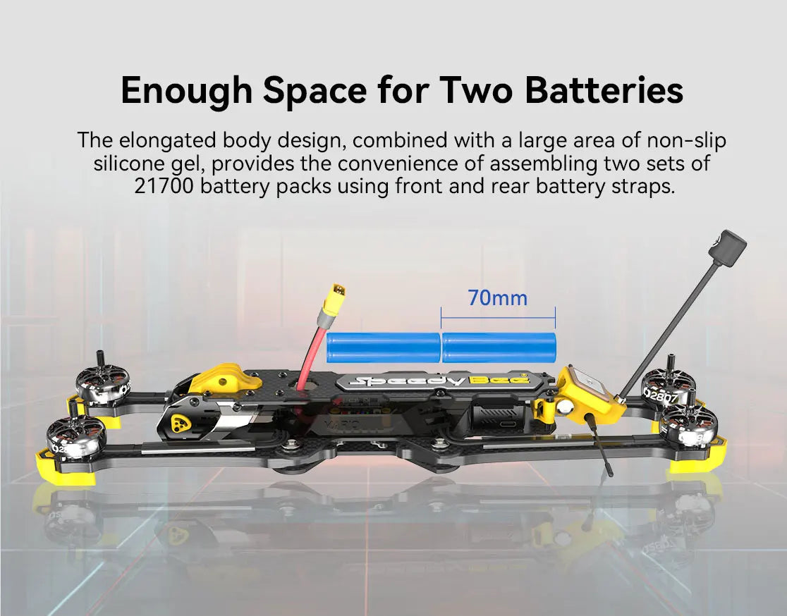 SpeedyBee Mario Fold 8 Long Range GPS Camera Drone - Foldable Power Kit Tidesmit