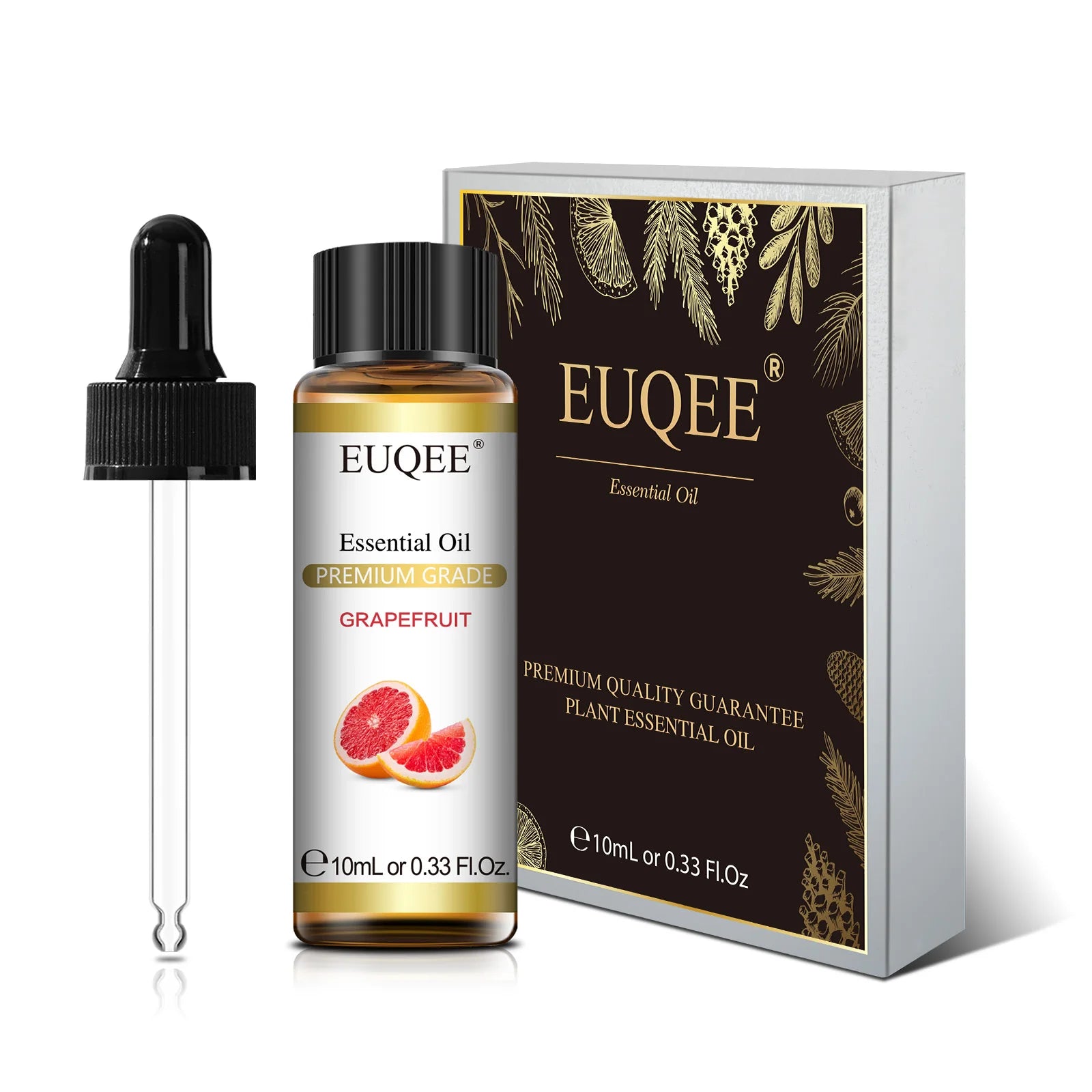 EUQEE 10ml Pure Essential Oil For Aromatherapy Diffuser-Jasmine Eucalyptus Frankincense Cinnamon Lavender Aroma Essential Oils