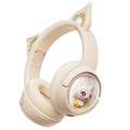 Wireless Cat Ear Gaming Headset | Low Latency Over-Ear Headphones white Tidesmit