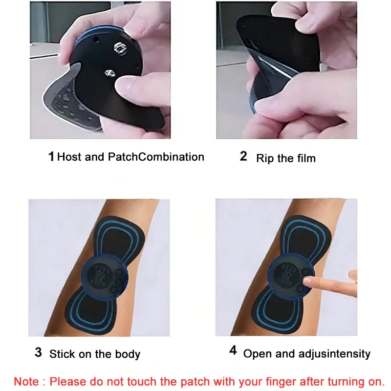 Portable Electric Massager for Muscle Relief - 8 Mode Wellness Device Massage Cushion Tidesmit