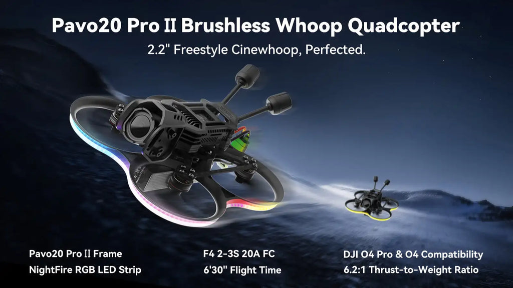 Pavo20 Pro II FPV Drone with ELRS 1104 Motors - High Performance System Tidesmit