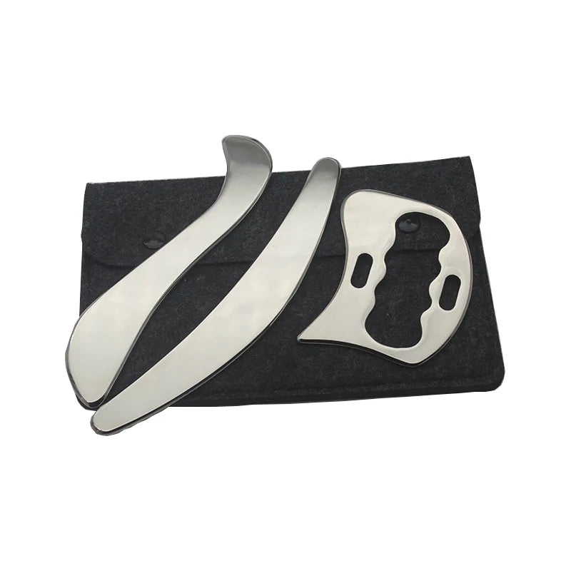 Myofascial Release Tool: Professional Stainless Steel Gua Sha Scraper Fascia Gun Tidesmit