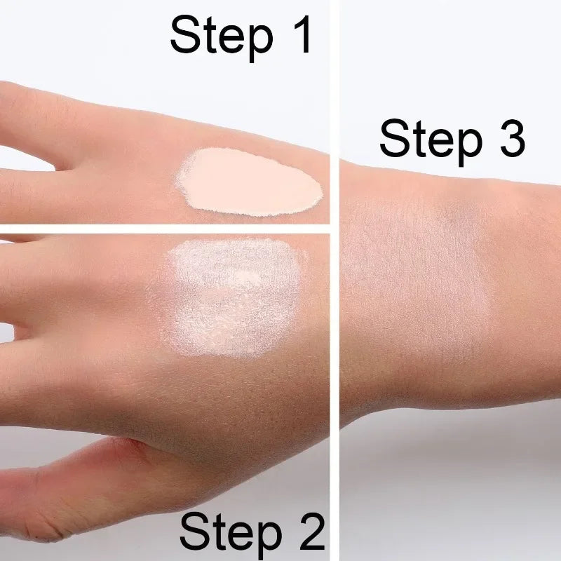 Tidesmit 4 in 1 hydrating liquid foundation SPF 50 plus medium to full coverage waterproof face makeup texture detail