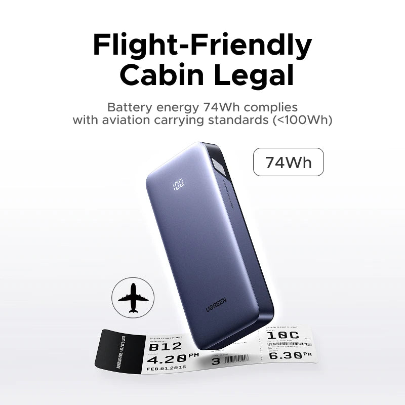 Portable Power Bank 20000mAh 30W Fast Charger with PD Delivery Tidesmit