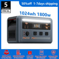 OSCAL PowerMax 1800 SE Solar Generator, 1024Wh LiFePO4 Portable Power Station | 1800W (3600W Surge) | 1 Hour Fast Charge | APP Control | Quiet UPS for Home Backup, Hurricane Emergency, Camping & RV