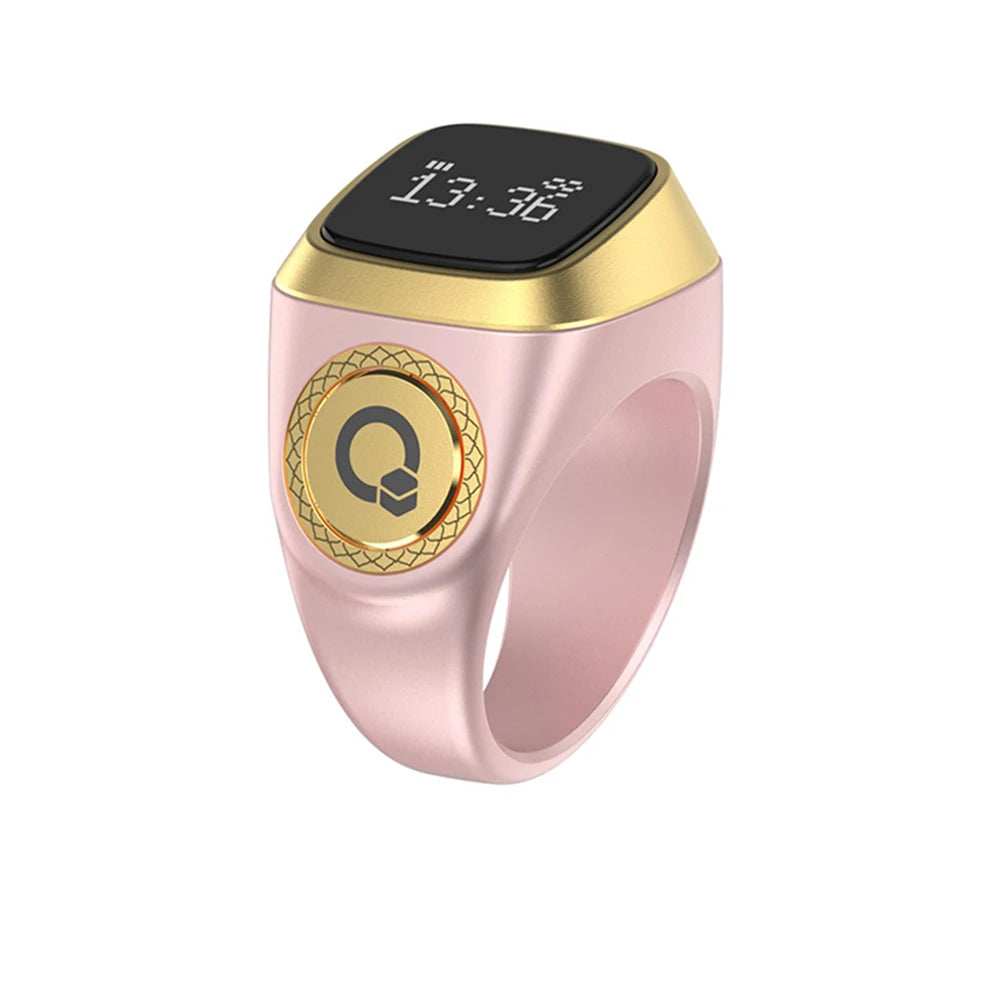 Smart Zikr Ring With Digital Counter, Vibration Alerts, and Health Tracking Tidesmit