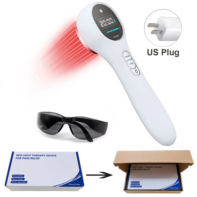 Hand-held Physical Treatment LllT Low-level Infrared Red Light Cold Laser Therapy Device For Relieve Neck Back Arthritis Pain