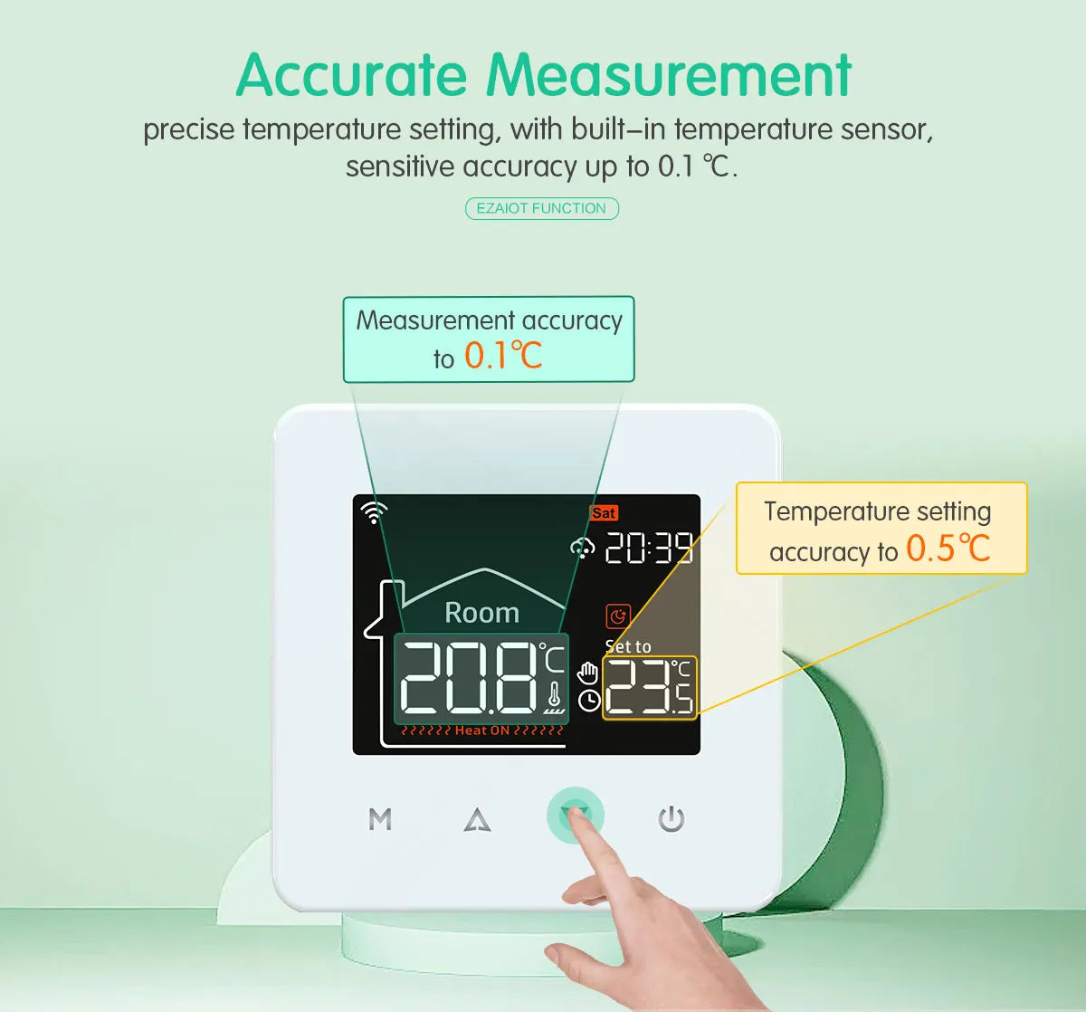 Smart WiFi Thermostat for Electric Floor Heating Water Gas Boiler Tuya Digital Temperature Controller Alexa Google Home Yandex