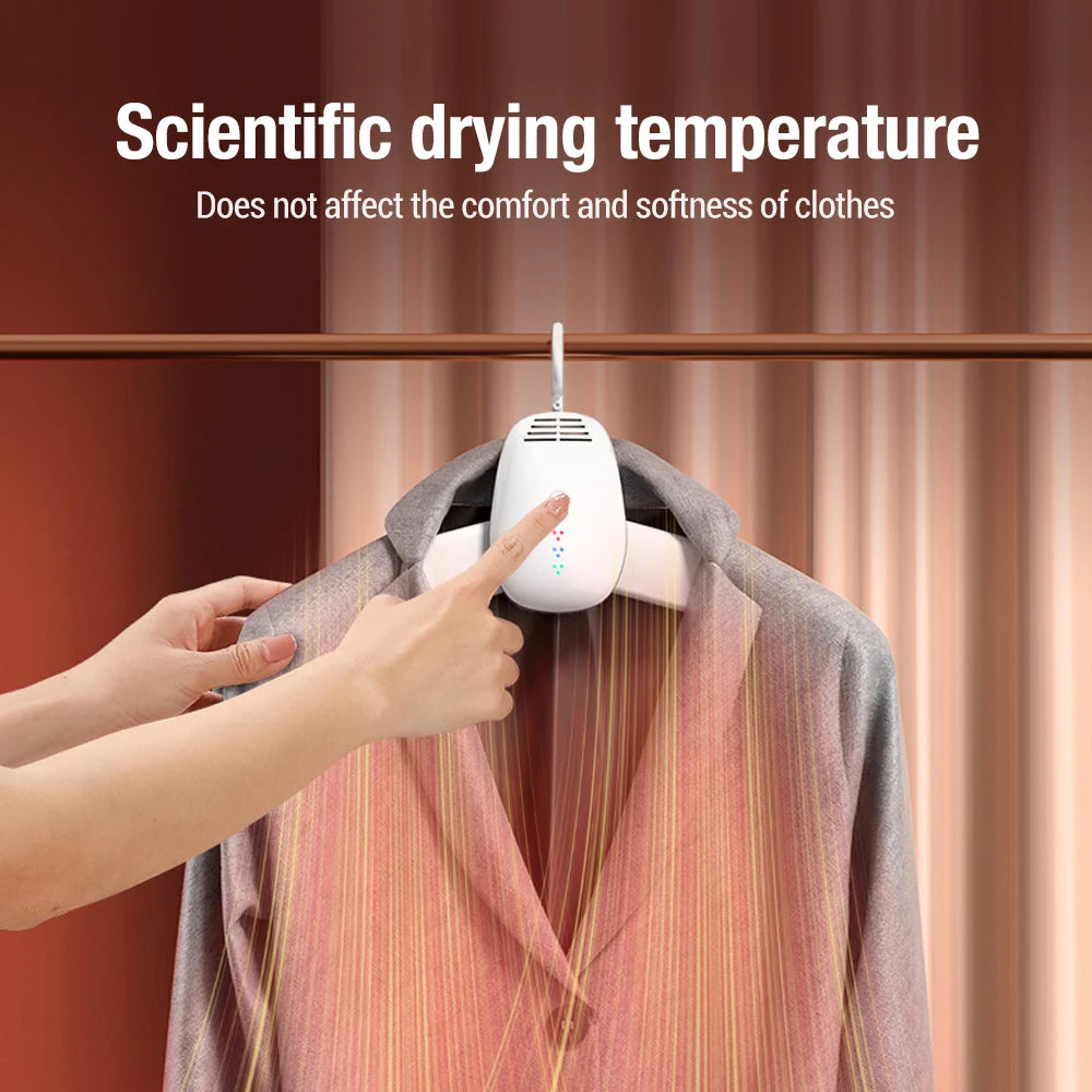 Tidesmit portable foldable clothes dryer featuring UV sterilization and heating for travel laundry care