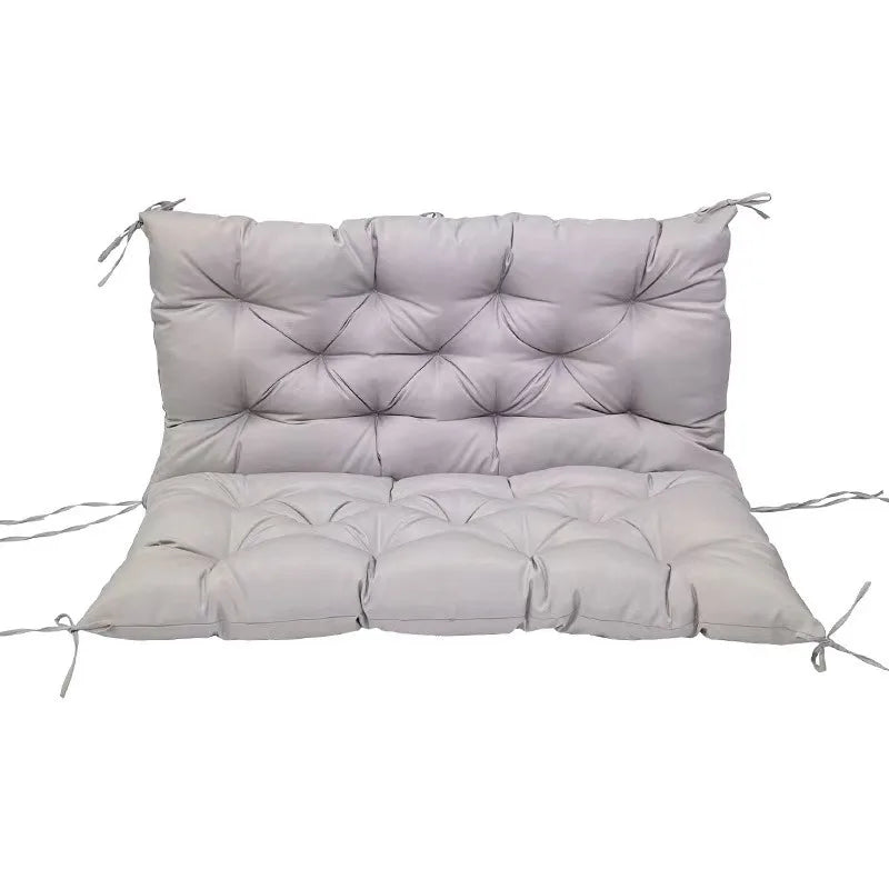 Bench Cushion with Backrest 2 or 3 Seat Swing Replacement Cushions Overstuffed for Garden Patio Furniture Loveseat Swing Outdoor