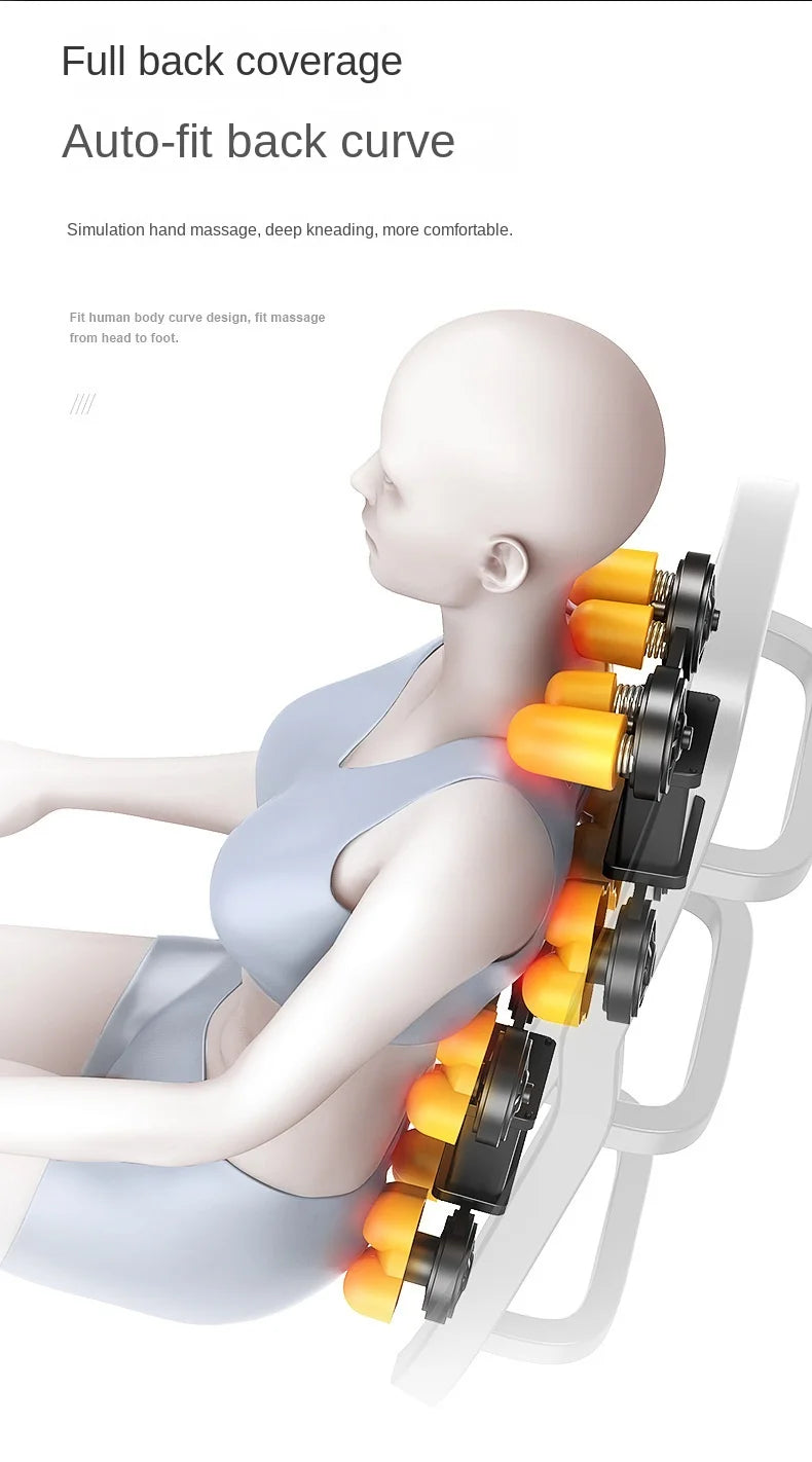 Shiatsu Full Body Massage Chair with Heat Therapy and 3D Rollers Massage Chairs Tidesmit