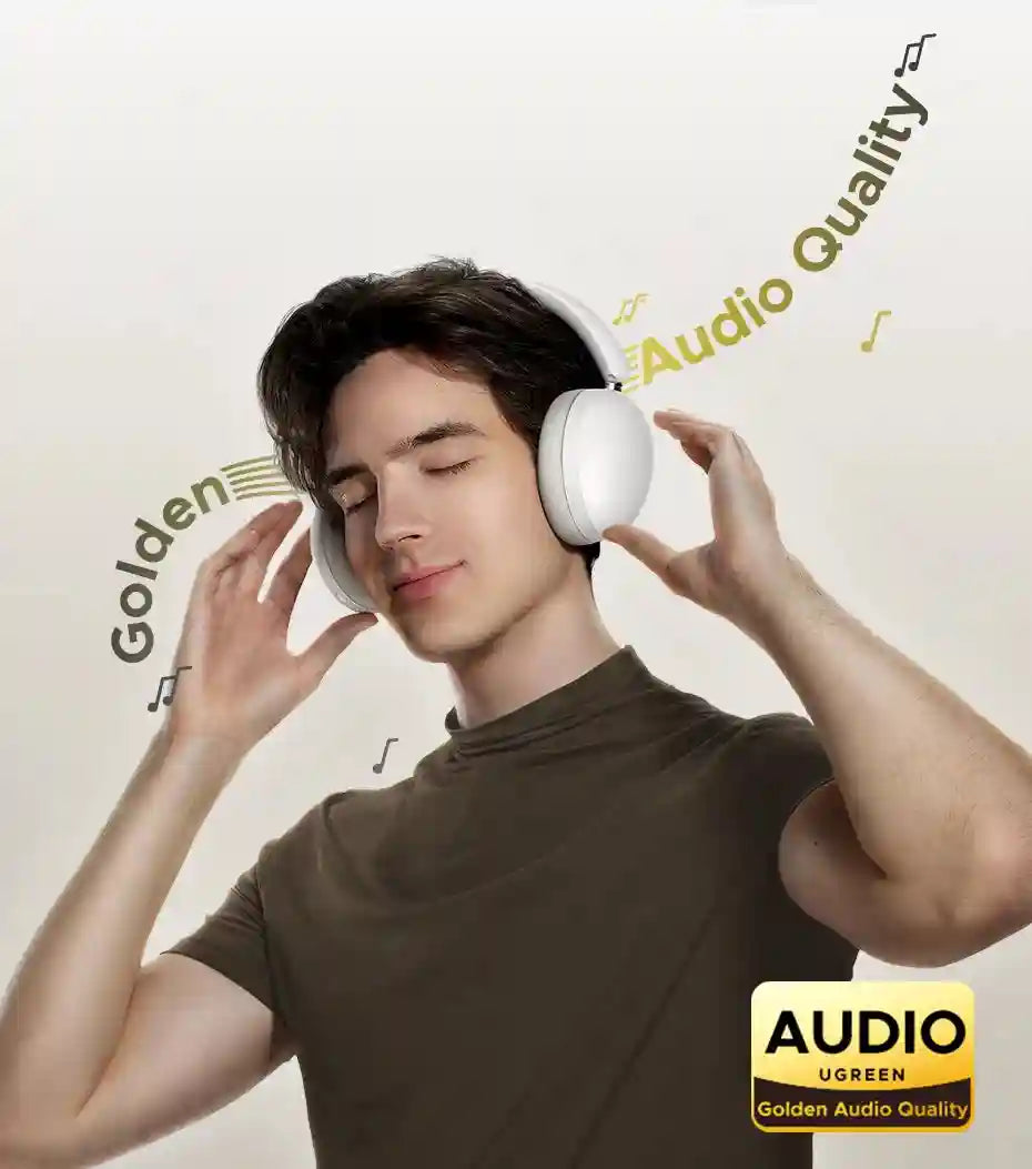 Wireless Headphones Over-Ear with 80H Playtime HiFi Sound Tidesmit