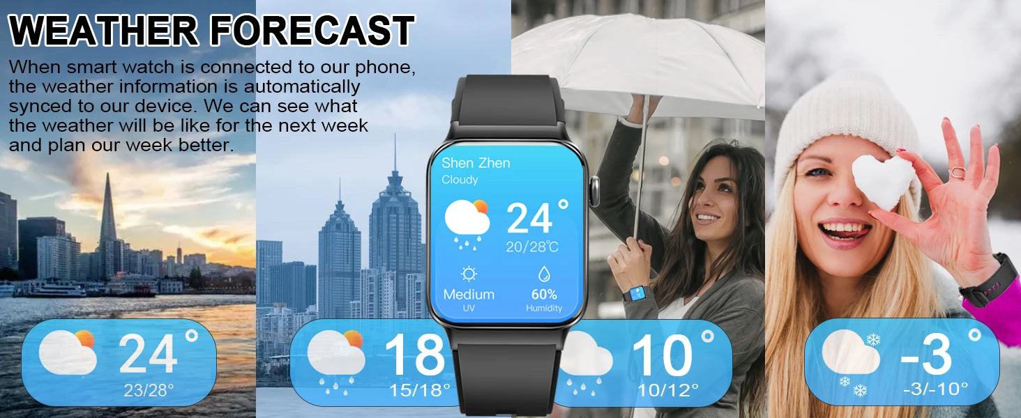 T50 1.85" Ultra Thin Smartwatch (Answer/Make Call), IP68 Waterproof Fitness Tracker, 100+Sport Modes, Heart Rate/Sleep Monito.
