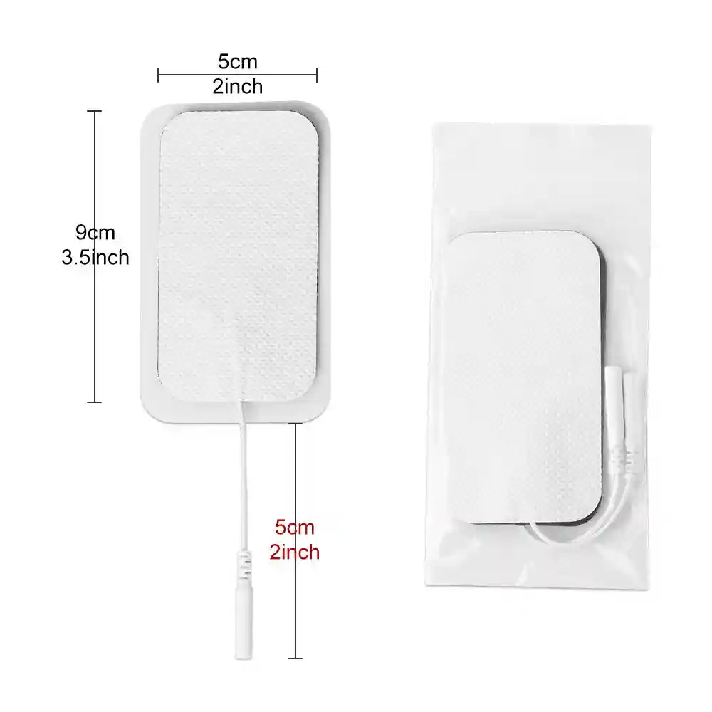 TENS Unit Electrode Replacement Pads - Medical Grade Self-Adhesive Set Massage Roller Tidesmit