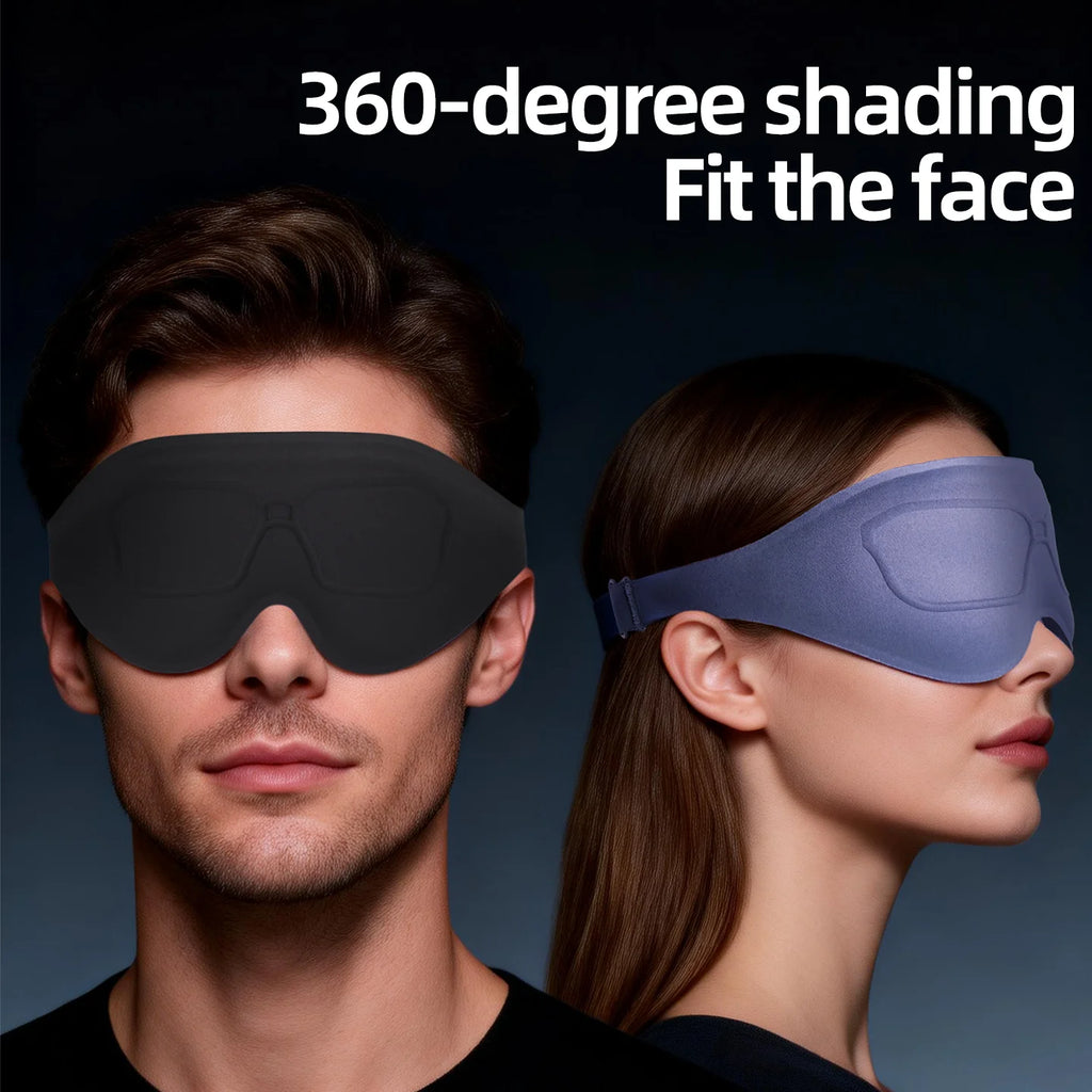 3D Sleeping Eye Mask Shading Breathable Eye Cover Natural Sleeping Eye Mask Memory Foam Block Night Mask Blindfold for Sleep