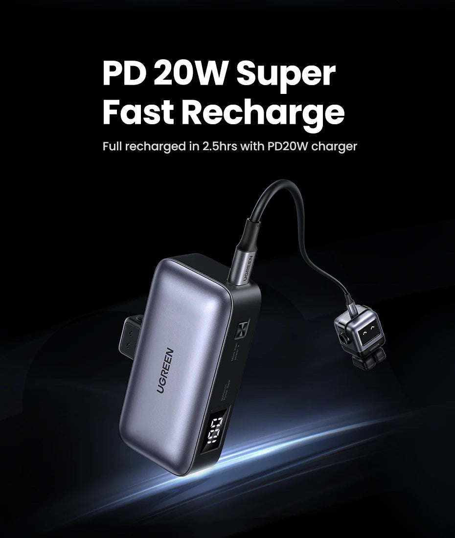 Tidesmit 5000mAh Portable Power Bank with USB-C PD Fast Charging Tidesmit