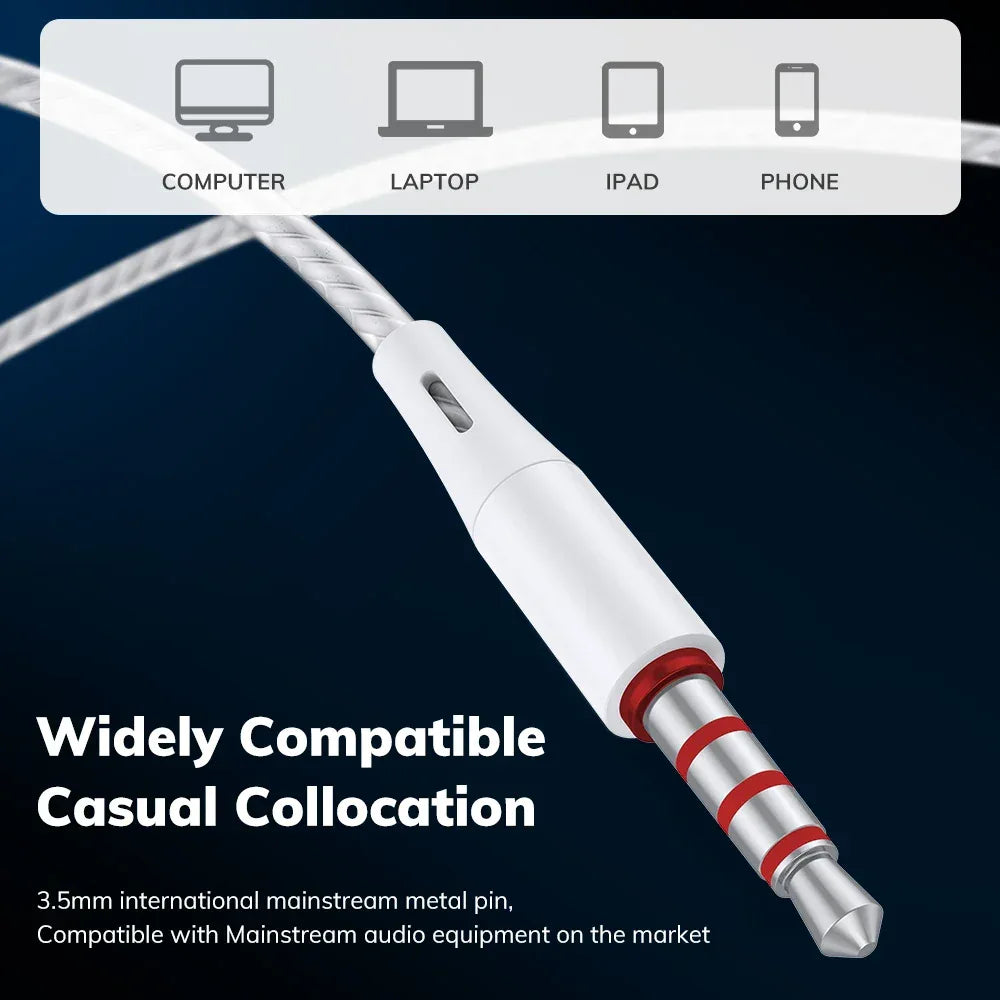 Wired In-Ear Headphones with Mic HiFi Sound by Tidesmit Tidesmit
